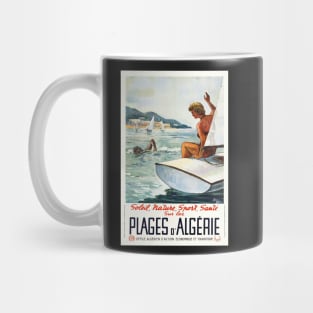 Plages d' Algerie, Travel Poster Mug